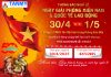 THÔNG BÁO NGHỈ LỄ 30/4 VÀ 1/5