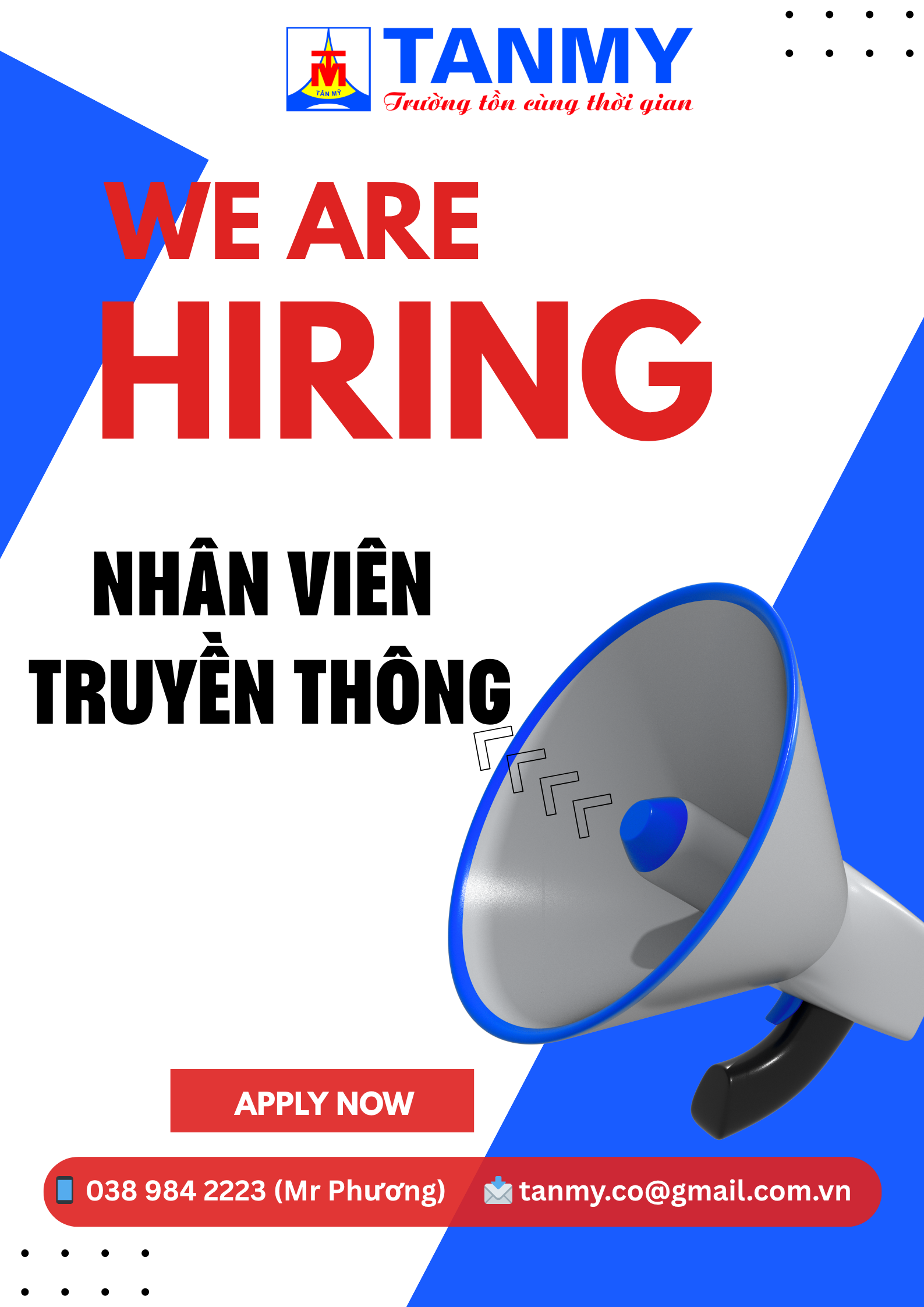 TUYỂN NHÂN VIÊN TRUYỀN THÔNG TỔNG HỢP