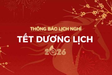 THÔNG BÁO LỊCH NGHỈ TẾT DƯƠNG LỊCH 2026