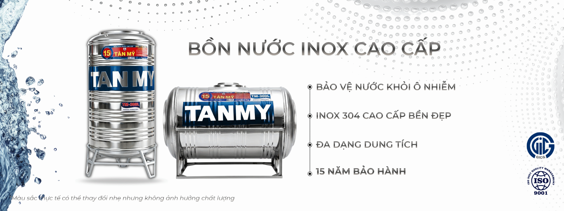 Bồn nước inox Tân Mỹ