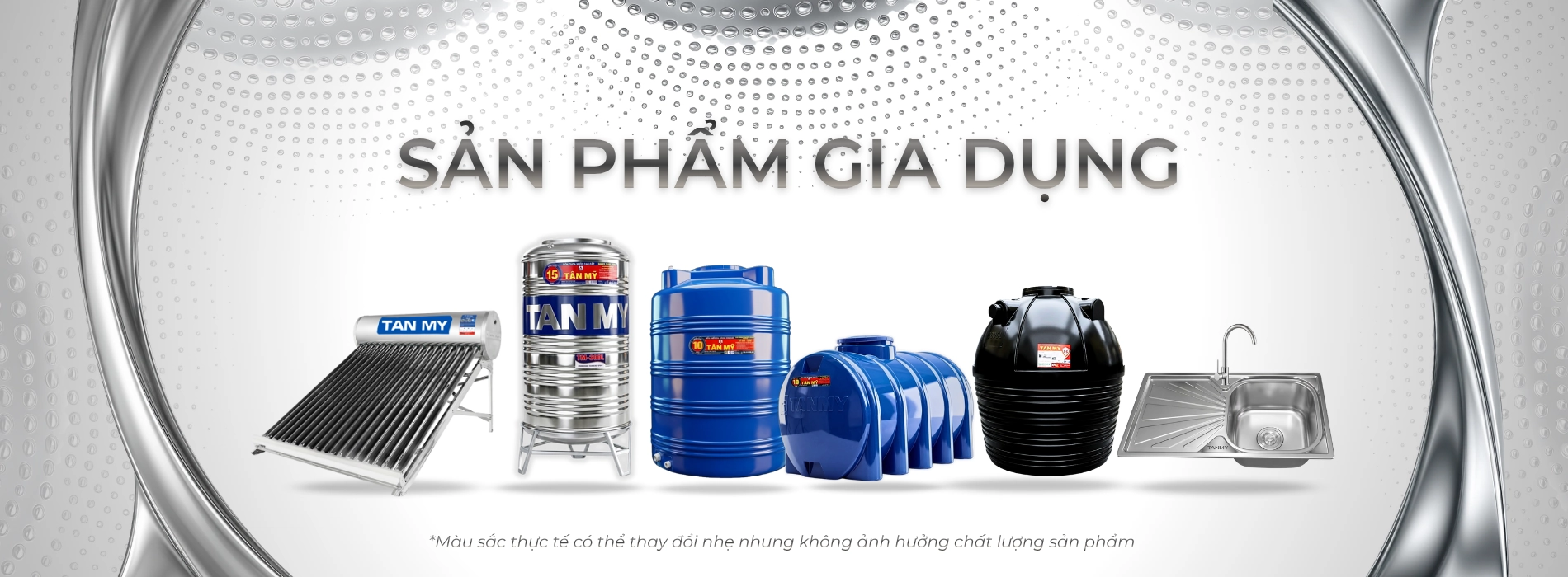 Hàng gia dụng Tân Mỹ: bồn nước inox, bồn nhựa, bồn tự hoại,chậu rửa, máy nước nóng năng lượng mặt trời