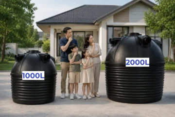 Gia đình 4–5 người nên chọn bể tự hoại 1000L hay 2000L?
