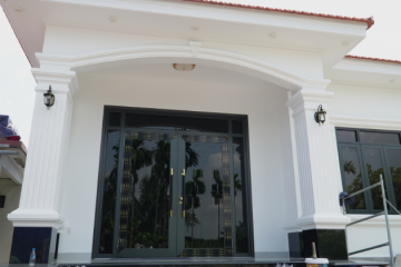 Công trình tại Hải Phòng sử dụng nhôm ZAVA hệ thủy lực màu ghi metallic