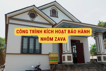 Công trình nhà ở tại Phù Ninh, Phú Thọ sử dụng nhôm hệ sơn ZAVA